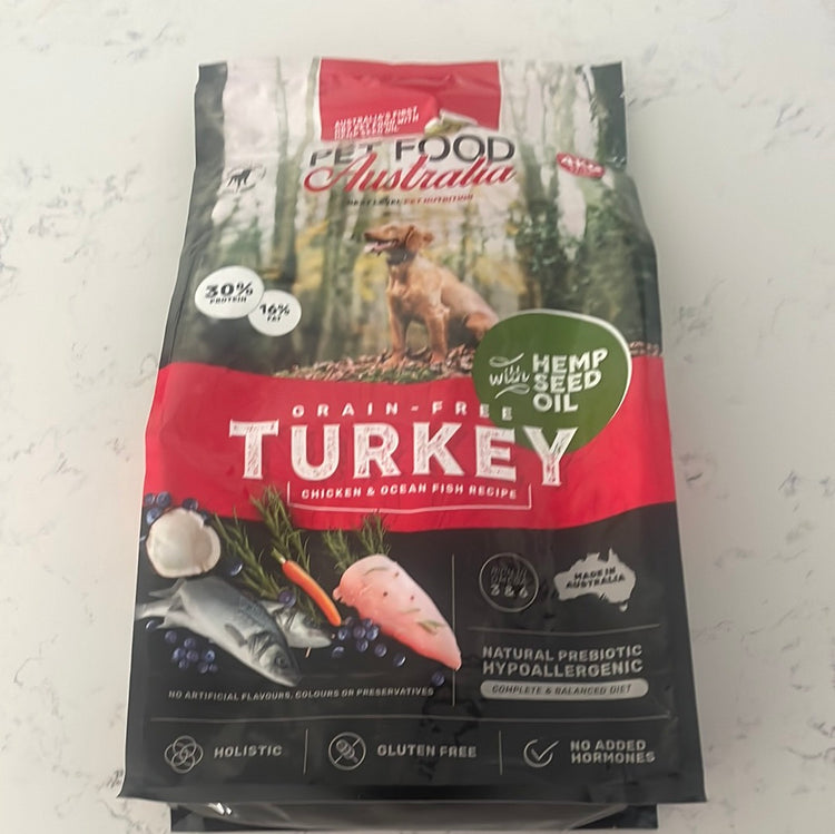 Turkey , chicken& ocean fish